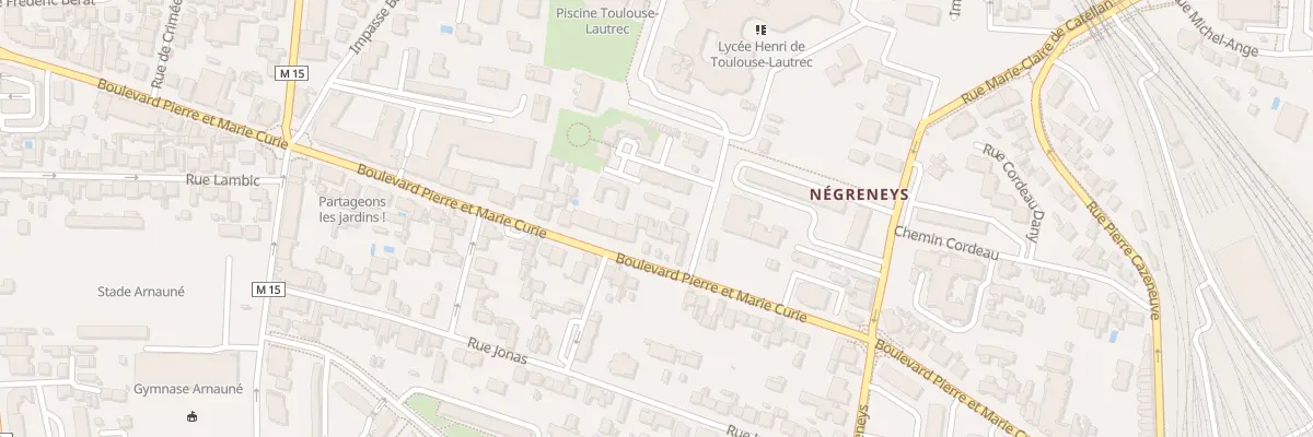 Plan du 76 Bd Pierre Curie à Toulouse