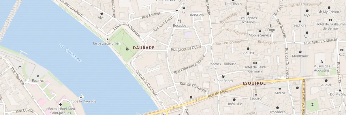 Plan du 34 Rue Peyrolières à Toulouse