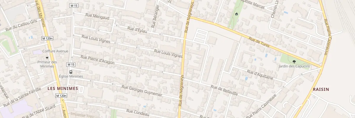 Plan du 43 Rue de Negreneys à Toulouse
