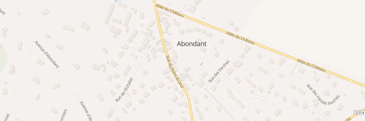 Plan du 15 Rue du Point du Jour à Abondant