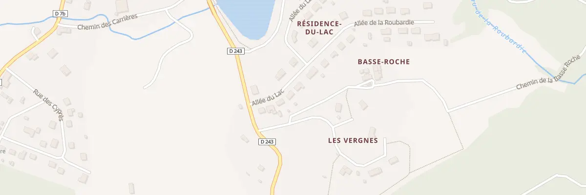 Plan du 8 All du Lac à Meuzac