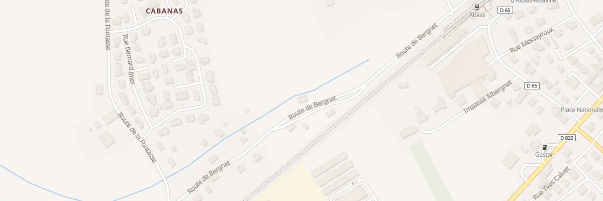 Plan du 490 Rte de Bergnet à Albias