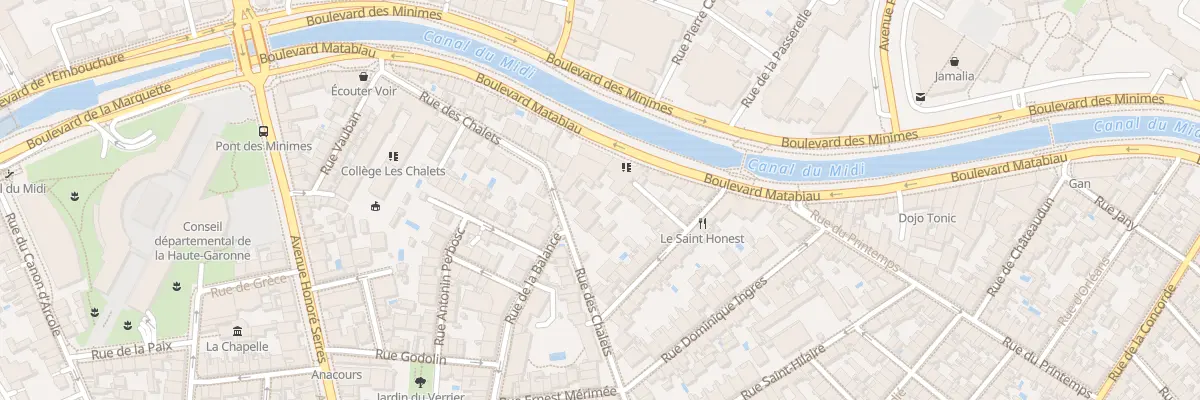 Plan du 68 Rue des Chalets à Toulouse