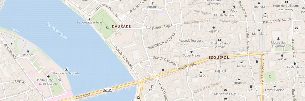 Plan du 18 Rue Peyrolières à Toulouse