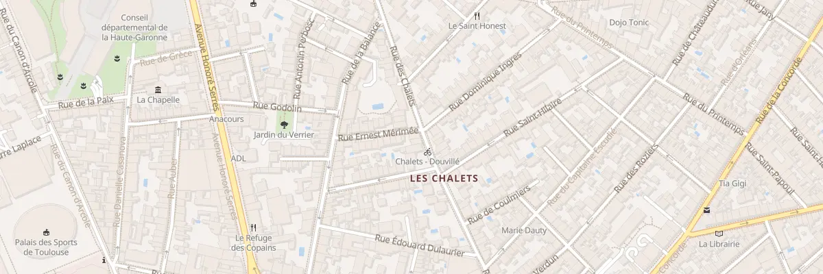 Plan du 35 Rue des Chalets à Toulouse