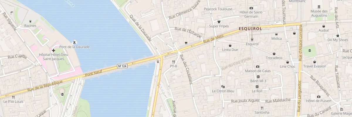 Plan du 10 Pl du Pont Neuf à Toulouse