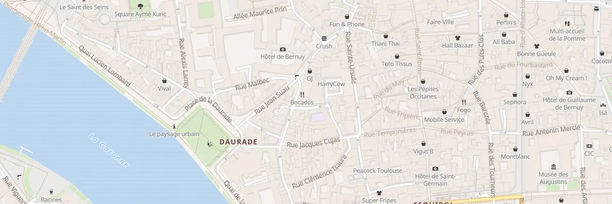 Plan du 52 Rue Peyrolières à Toulouse