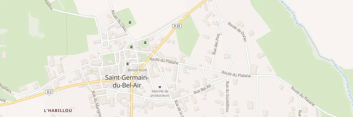 Plan du 5084 Saint Germain à Saint-Germain-du-Bel-Air