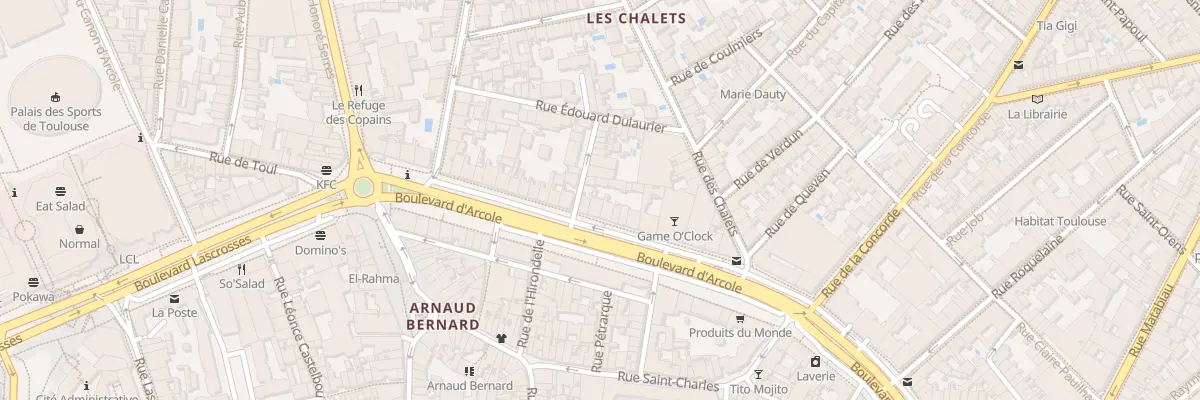 Plan du 24 Bd d’Arcole à Toulouse