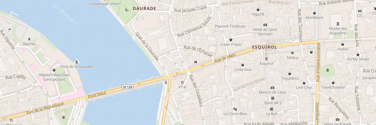 Plan du 6 Rue Peyrolières à Toulouse