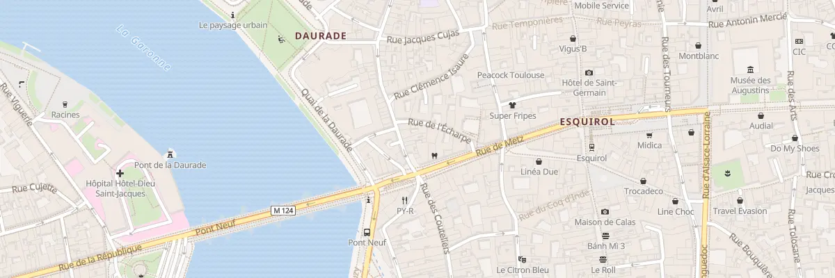 Plan du 14 Rue Peyrolières à Toulouse