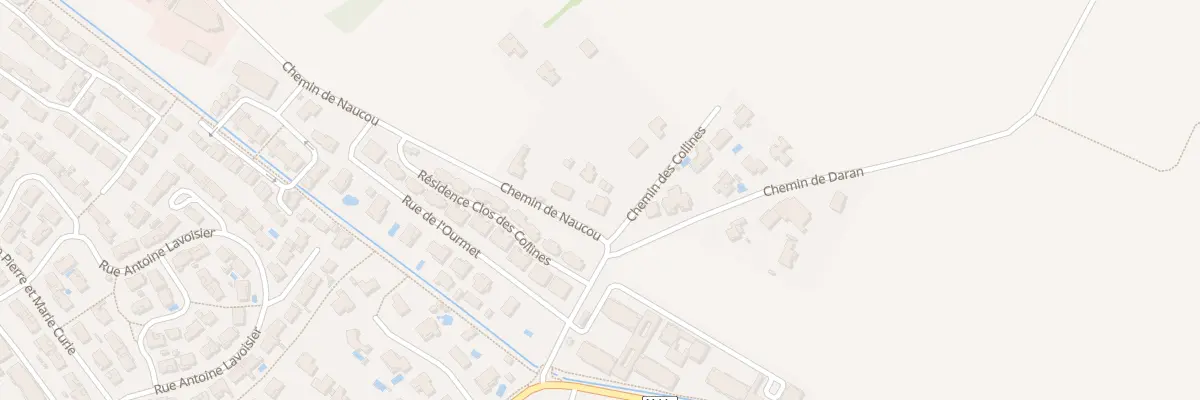 Plan du 2 Che de Naucou à Castelginest