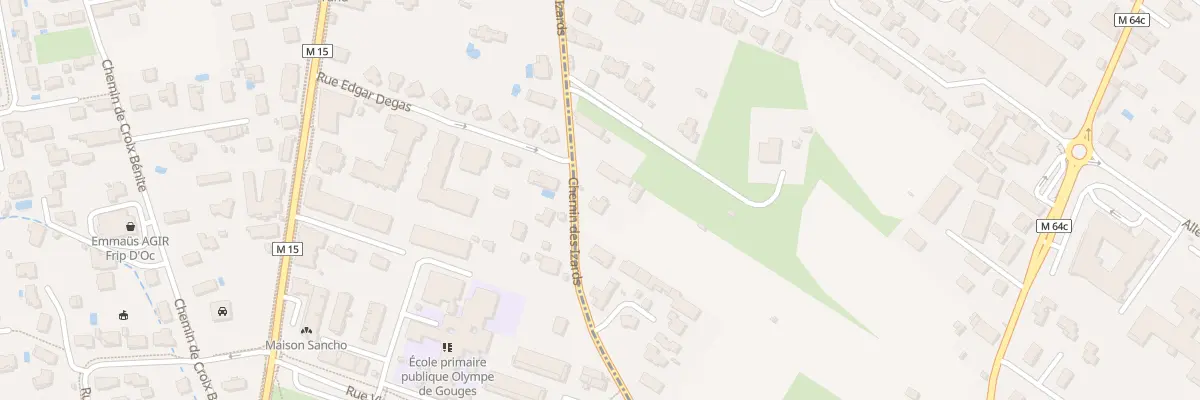 Plan du 206B Che des Izards à Launaguet