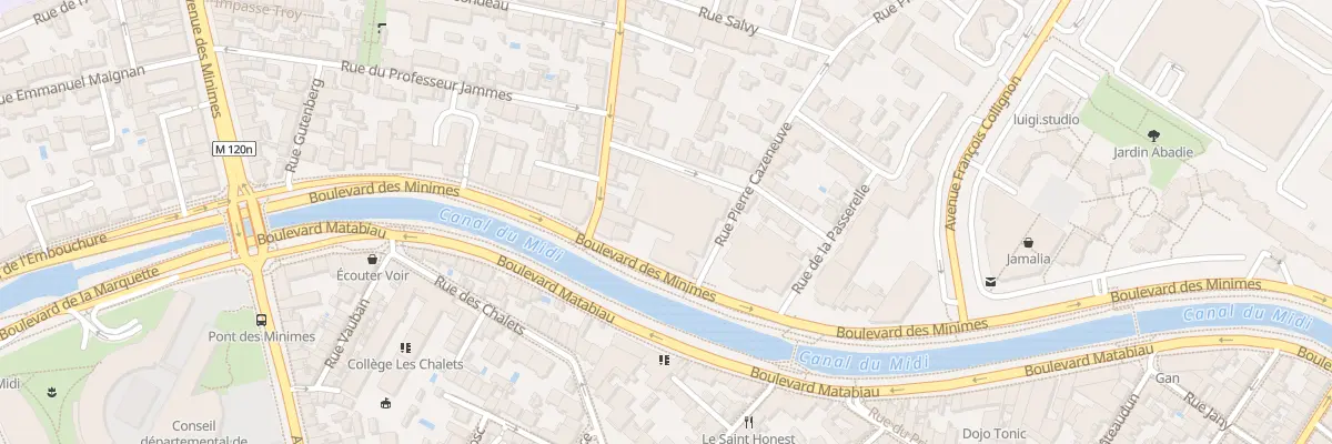Plan du 1 Rue Pierre Cazeneuve à Tournefeuille