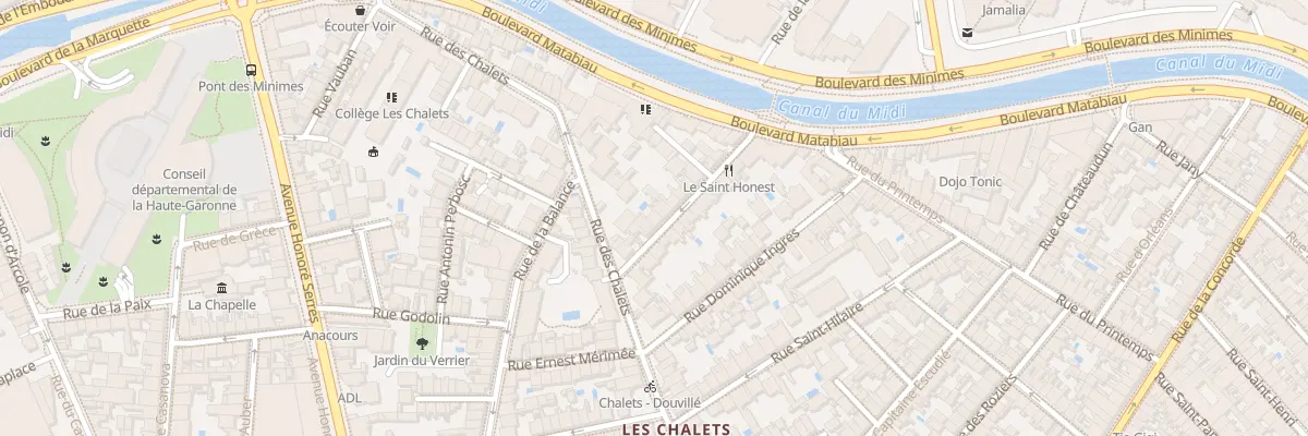 Plan du 7 Rue Saint Honest à Toulouse