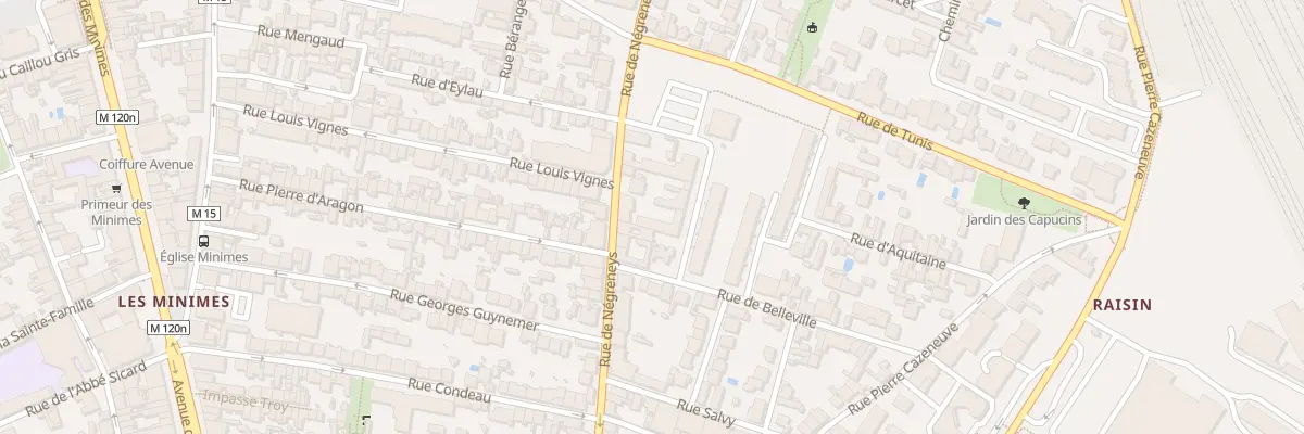 Plan du 52 Rue de Negreneys à Toulouse