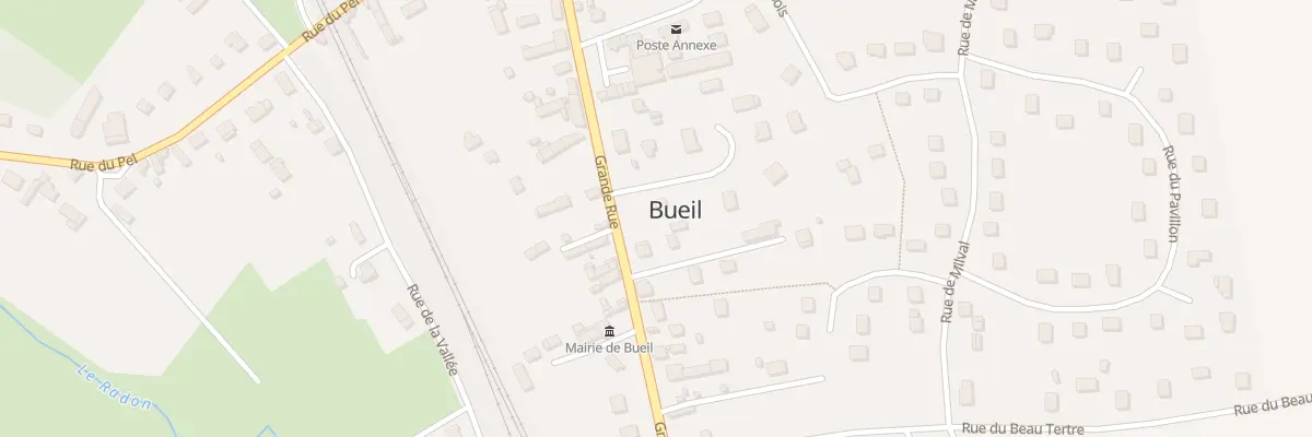 Plan du 33 Gr Grande Rue à Bueil