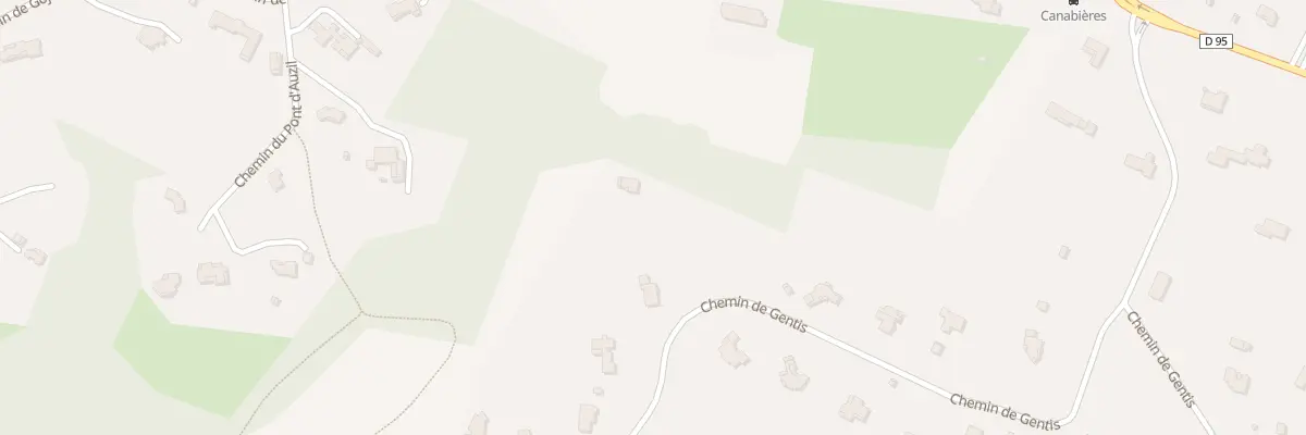 Plan du 13 Che de Gentis à Vieille-Toulouse