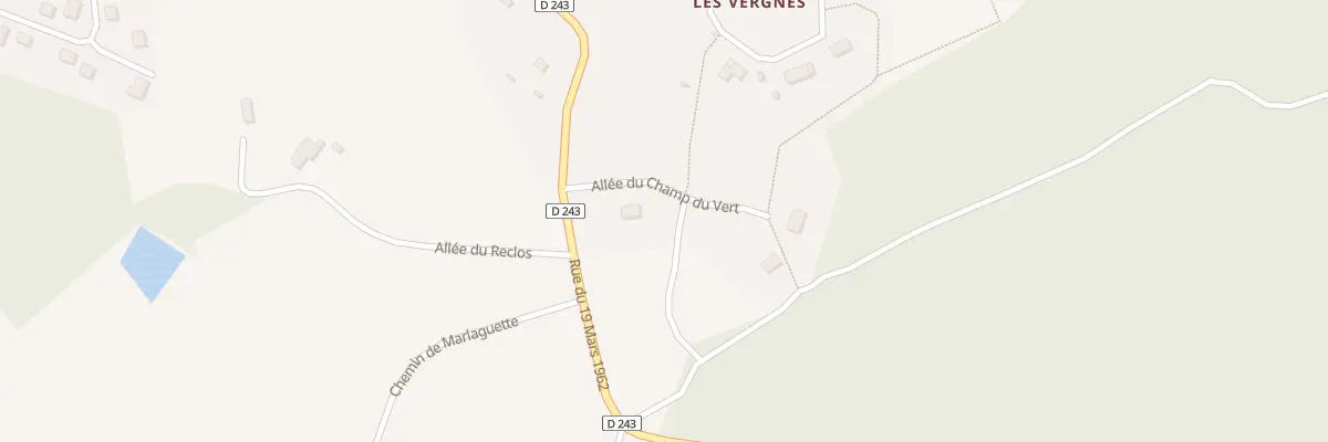 Plan du 6 All du Champ du Vert à Meuzac