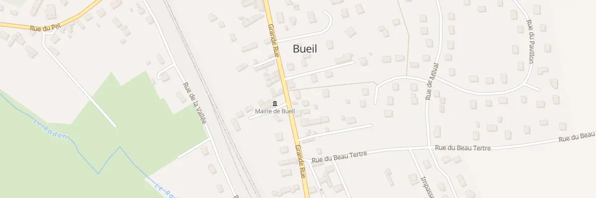 Plan du 25 Gr Grande Rue à Bueil