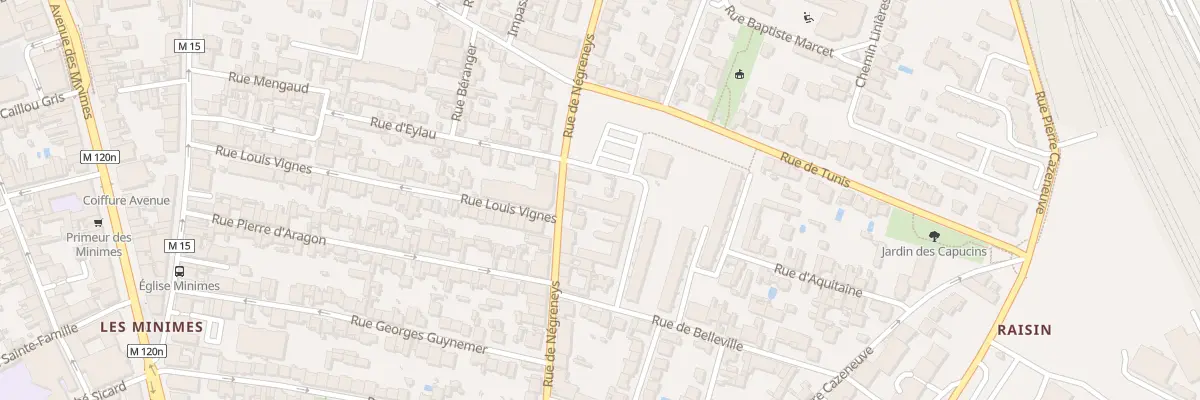 Plan du 58 Rue de Negreneys à Toulouse
