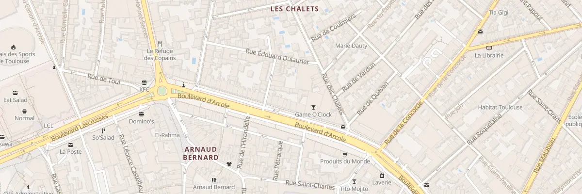 Plan du 18 Bd d’Arcole à Toulouse