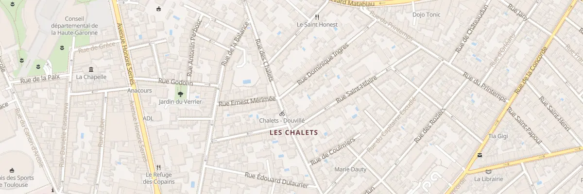 Plan du 50 Rue des Chalets à Toulouse