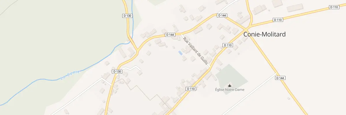 Plan du 6 Rue Vaillant de Guilis à Conie-Molitard