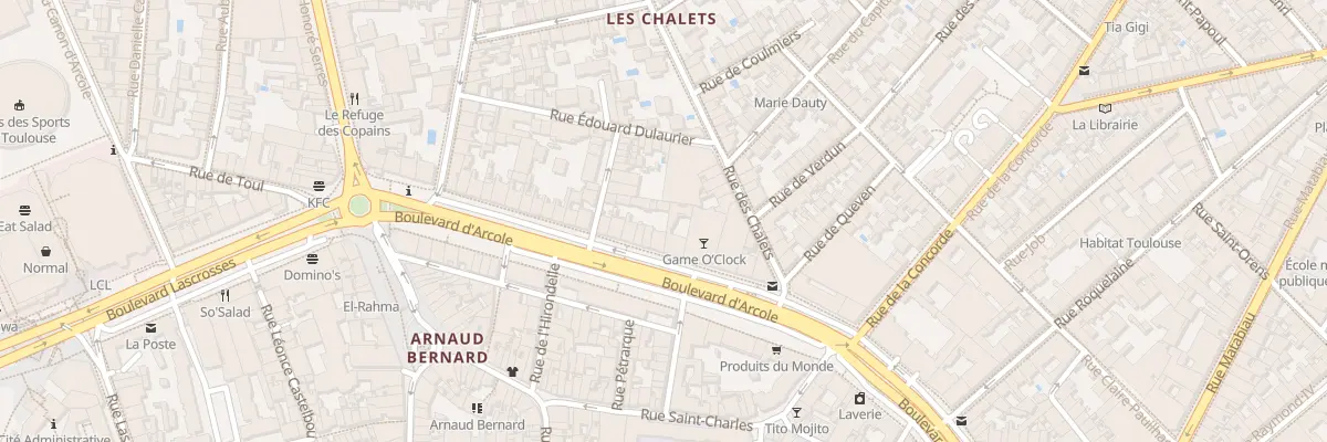 Plan du 16 Bd d’Arcole à Toulouse