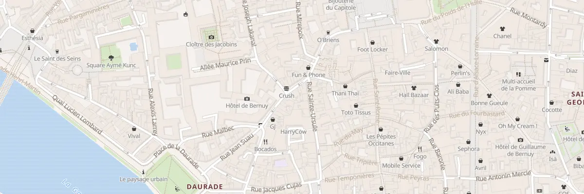 Plan du 28 Rue Gambetta à Toulouse