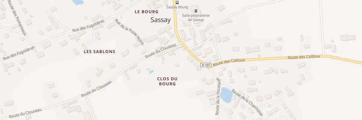 Plan du 3 Rue du Clouseau à Sassay