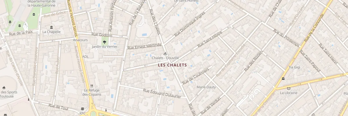 Plan du 40 Rue des Chalets à Toulouse