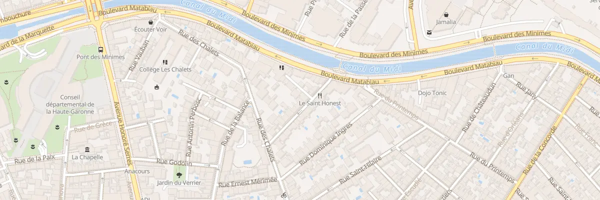 Plan du 17 Rue Saint Honest à Toulouse