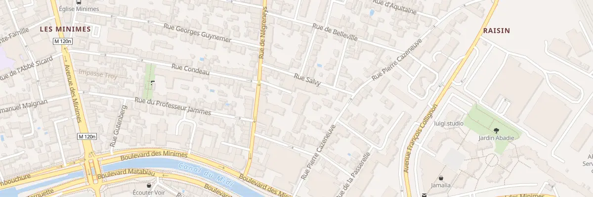 Plan du 24 Rue de Negreneys à Toulouse