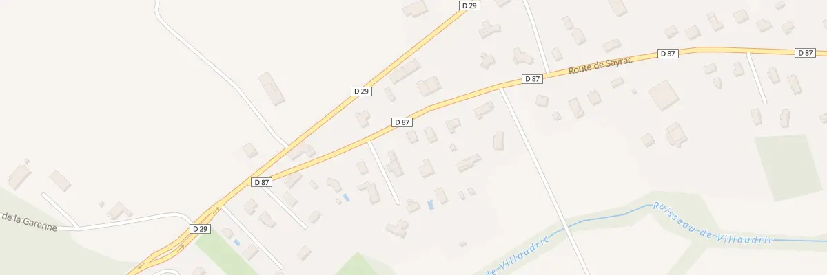 Plan du 22 Rte de Sayrac à Villaudric