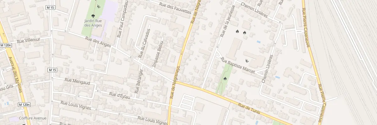 Plan du 78 Rue de Negreneys à Toulouse