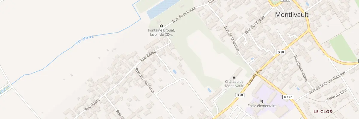 Plan du 2 Rue Basse à Montlivault