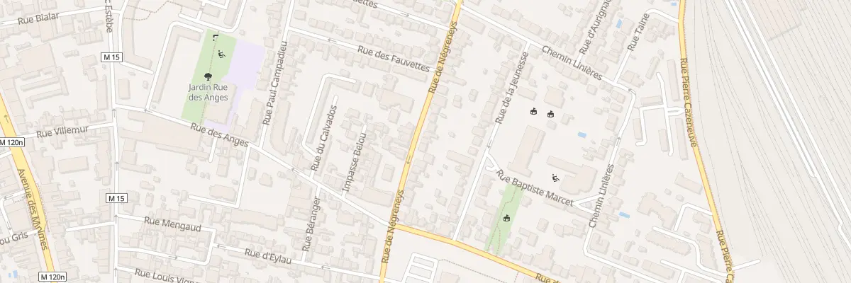 Plan du 88 Rue de Negreneys à Toulouse