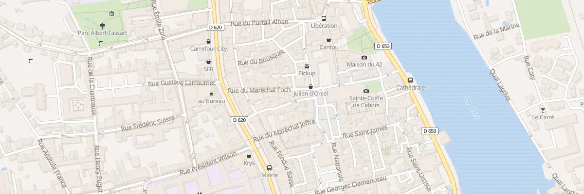 Plan du 100 Rue Maréchal-Foch à Cahors