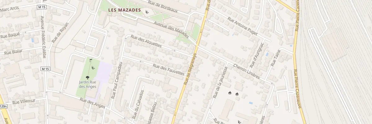 Plan du 91 Rue de Negreneys à Toulouse