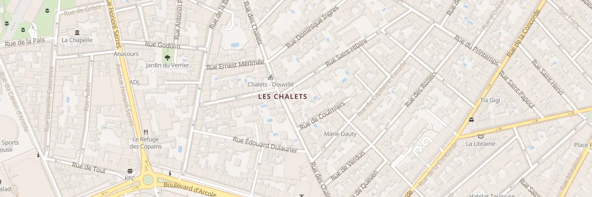Plan du 36 Rue des Chalets à Toulouse