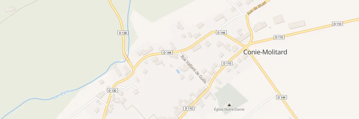 Plan du 8 Rue Vaillant de Guilis à Conie-Molitard