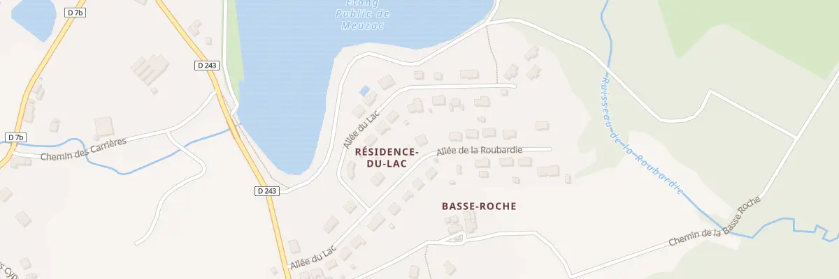 Plan du 7 All de la Roubardie à Meuzac