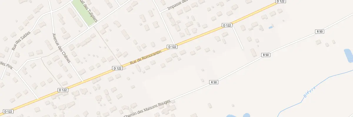Plan du 29 Rue de Romorantin au Controis-en-Sologne