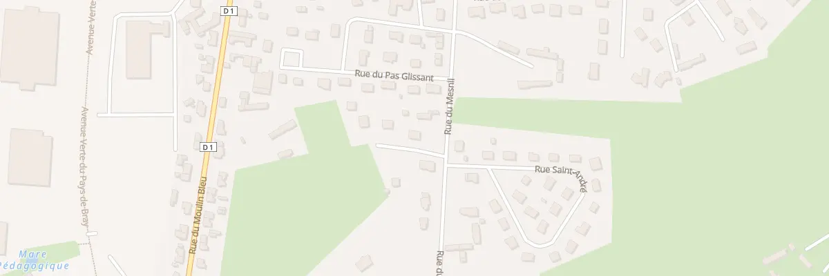 Plan du 1 Imp du Mesnil à Neufchâtel-en-Bray