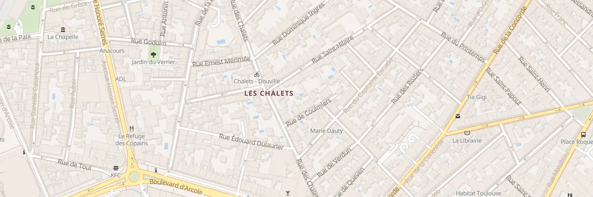 Plan du 34 Rue des Chalets à Toulouse