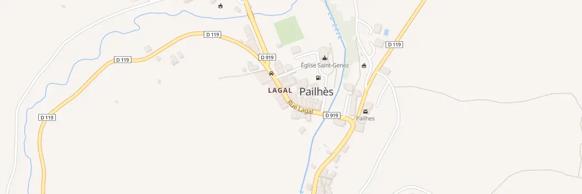 Plan du 107 Lagal à Pailhès