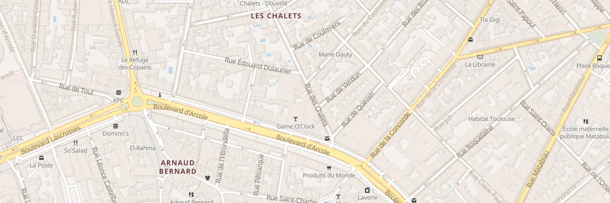 Plan du 7 Rue des Chalets à Toulouse