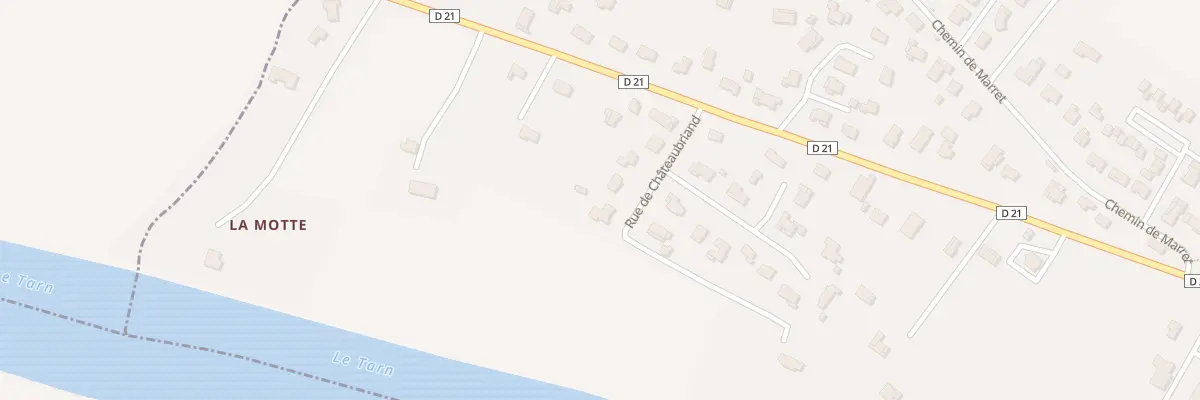 Plan du 10 Rue de Chateaubriand à Villebrumier