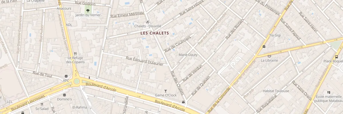 Plan du 24 Rue des Chalets à Toulouse